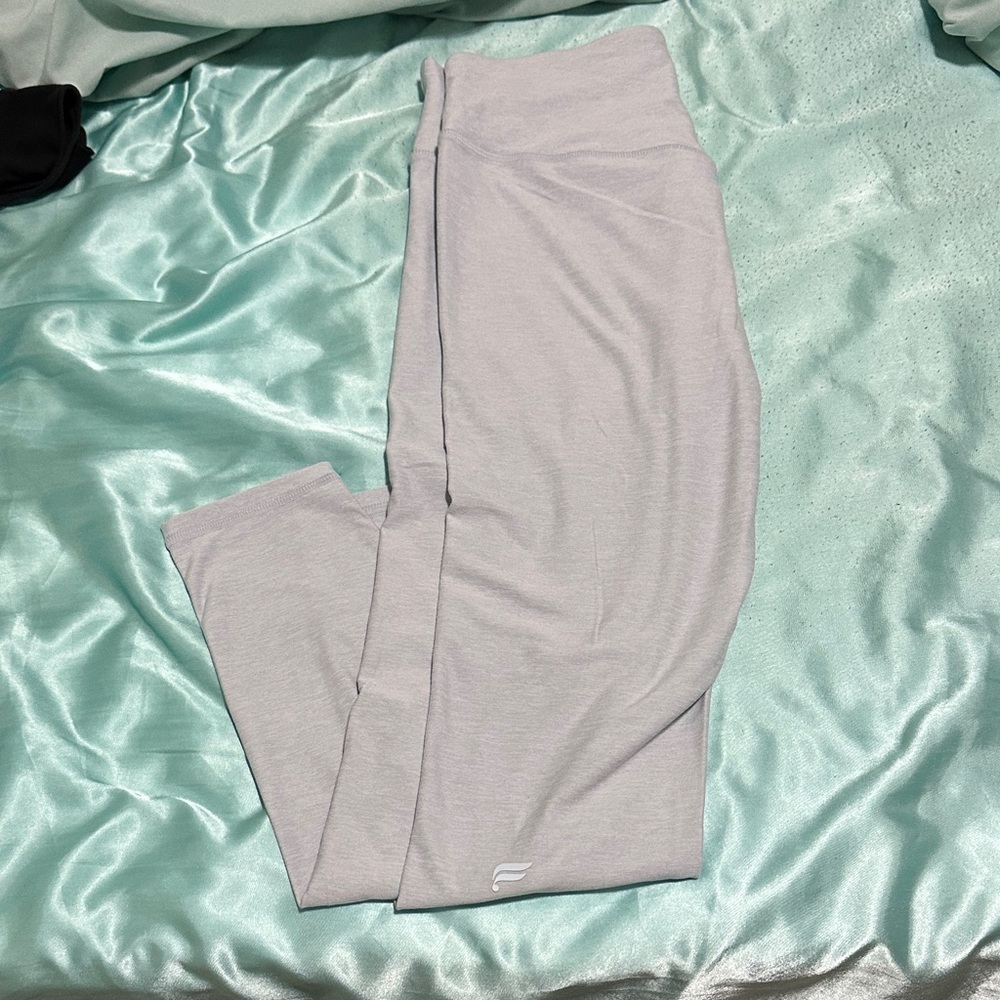 Fabletics Light Blue Super Soft Active Leggings with Subtle Logo